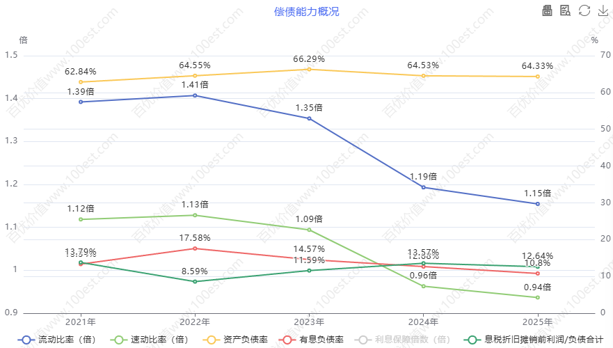 偿债能力概况 (cvl_dpao)