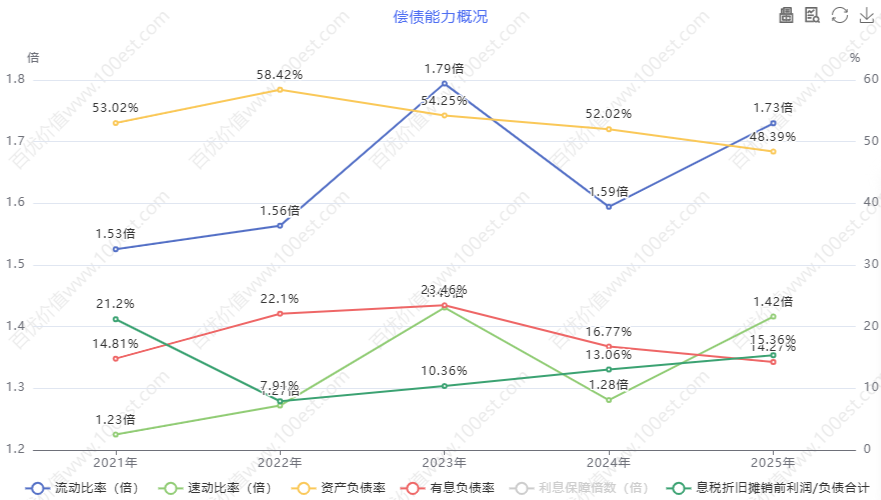 偿债能力概况 (cvl_dpao)