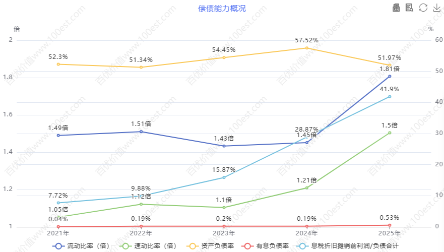 偿债能力概况 (cvl_dpao)