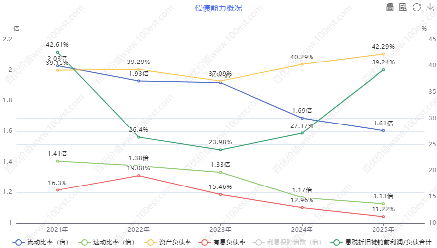 偿债能力概况 (cvl_dpao)