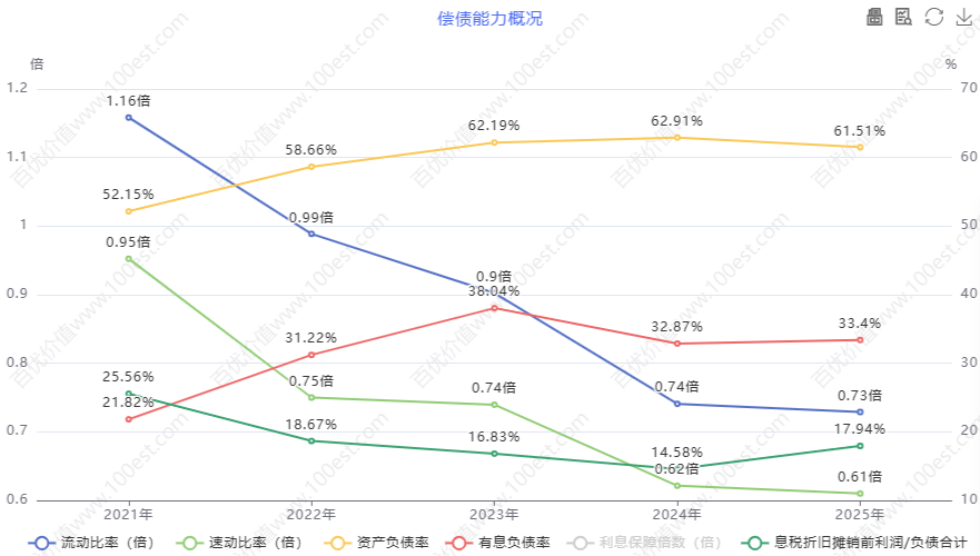 偿债能力概况
