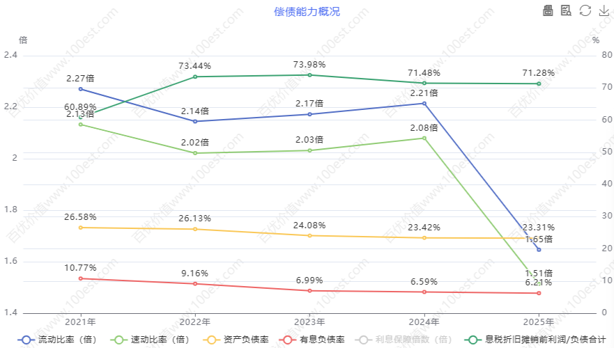 偿债能力概况 (cvl_dpao)