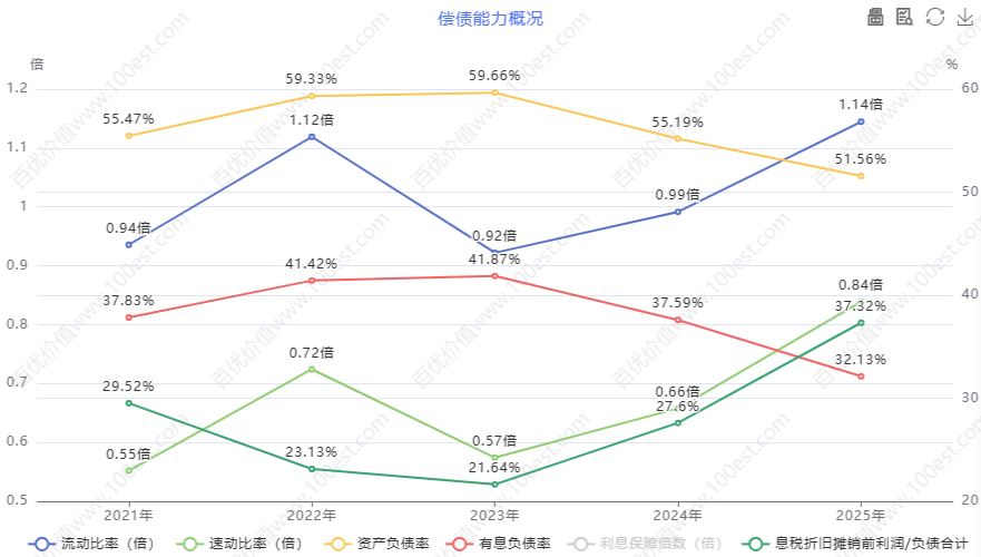 偿债能力概况 (cvl_dpao)